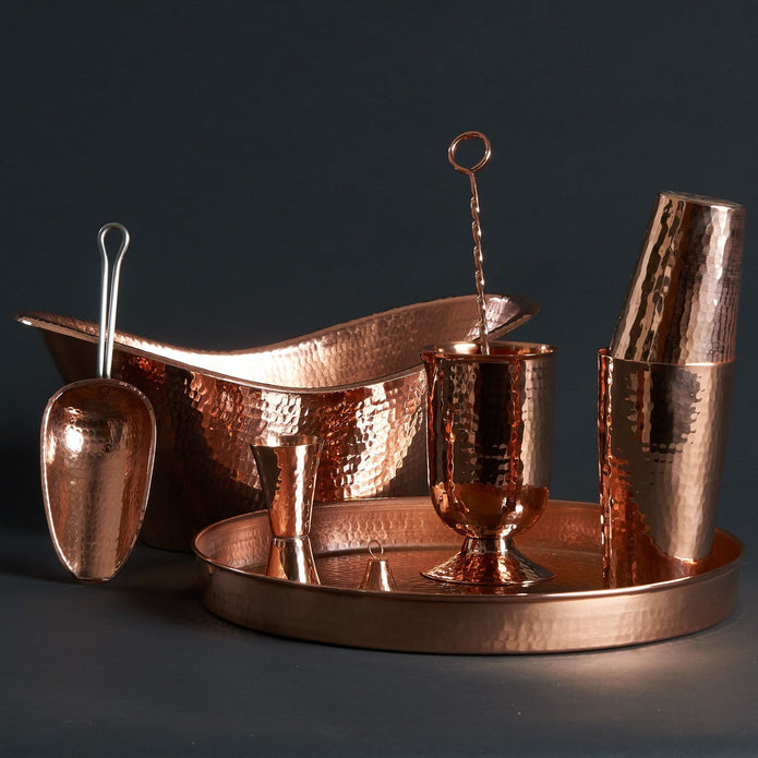 Sertodo Deluxe Copper Home Bar Set
