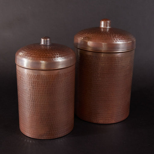 Sertodo 2 Piece Copper Canisters Kitchen Set