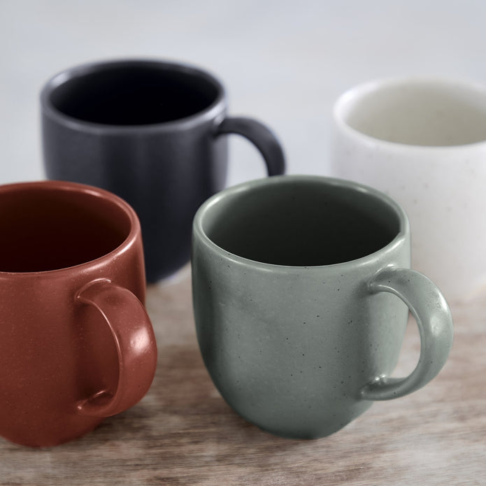 Pacifica Fine Stoneware Set of 6 Mugs By Casafina