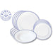 Fred Harvey Blue Chain 12 piece Dinnerware Set by HF Coors