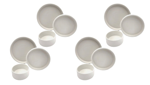 American Modern Matte White 12 piece Dinnerware Set by HF Coors