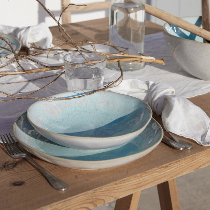 Eivissa Fine Stoneware Set of 6 Dinner Plates By Casafina