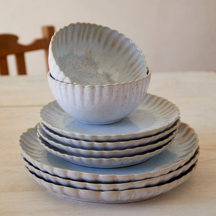 Mallorca Fine Stoneware Set Of 6 Dinner Plates By Casafina