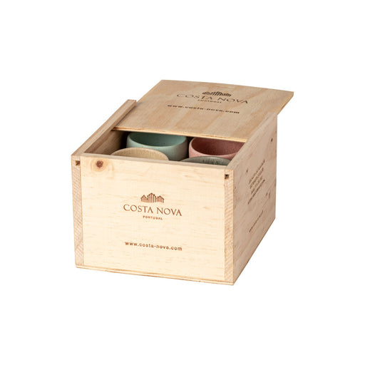 Arenito Multicolor Gift Box Of 8 Espresso Cups By Costa Nova