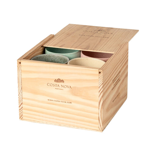 Arenito Multicolor Gift Box Of 8 Lungo Cups By Costa Nova