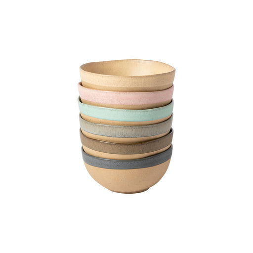 Arenito Multicolor Set of 6 Latte Bowls By Costa Nova